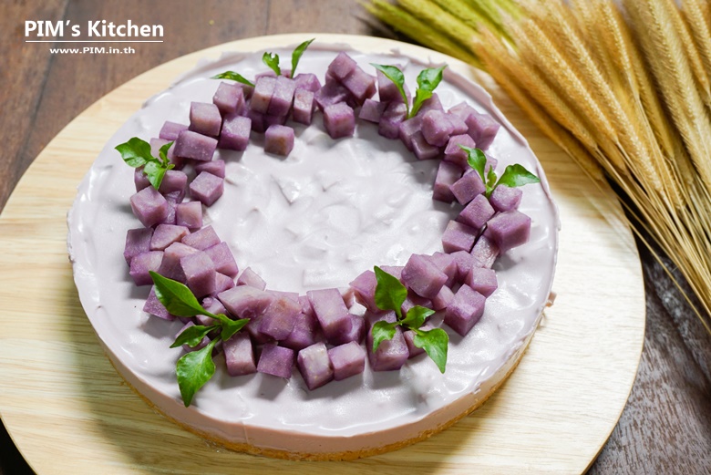 nobake taro cheesecake 18