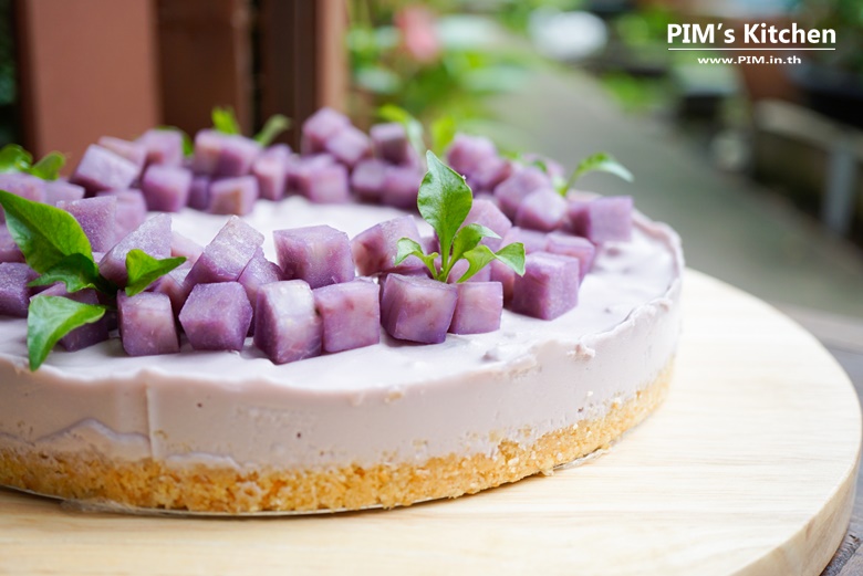 nobake taro cheesecake 19