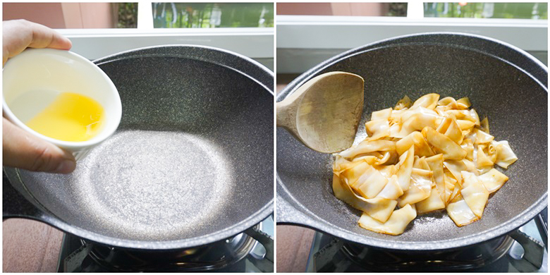 fried noodles in j chinese vegetarian gravy sauce 03