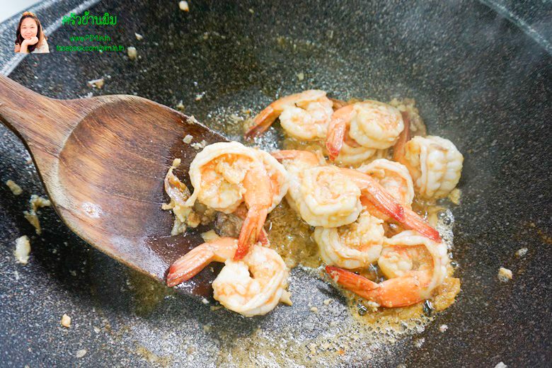 fried rice vermicelli with shrimp and garlic sauce 11