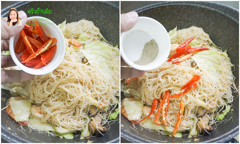 fried rice vermicelli with shrimp and garlic sauce 20