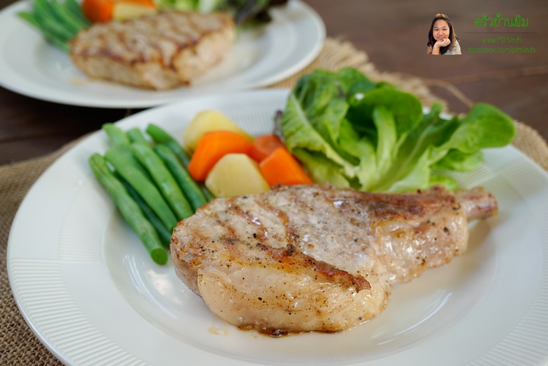 pork chop steak with spicy mushroom sauce 14