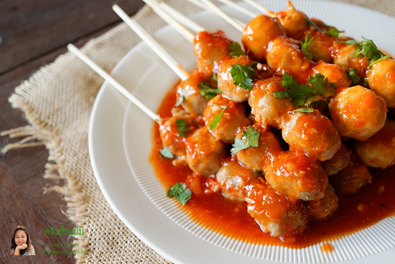 pork ball with sweet chili sauce 14