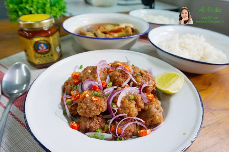 deep fried minced pork with salted fish 11