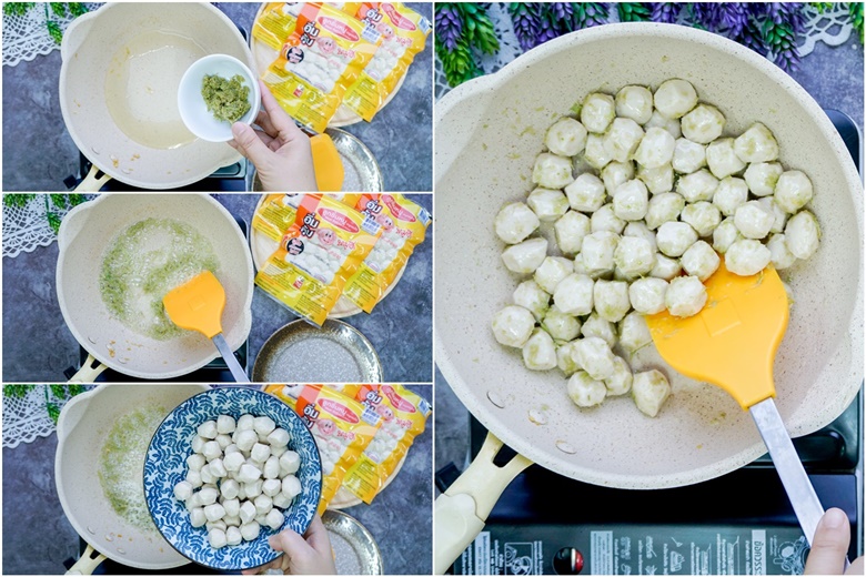 fried garlic pork balls 14