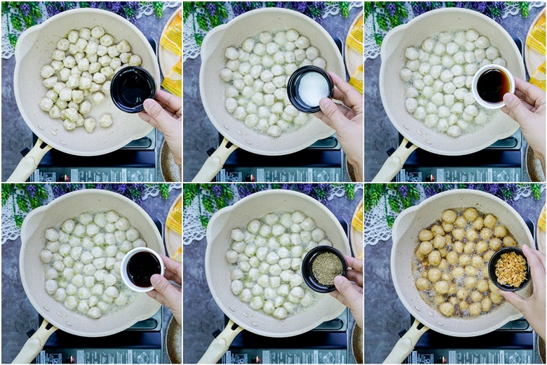 fried garlic pork balls 15