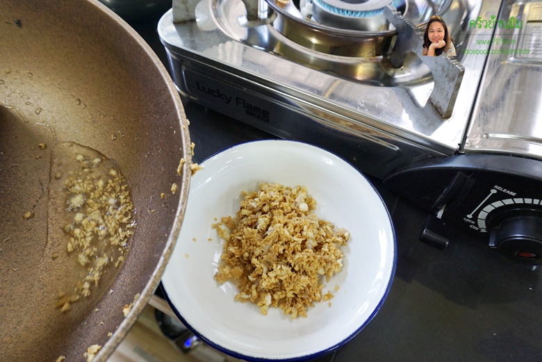 fried pork liver with garlic 07