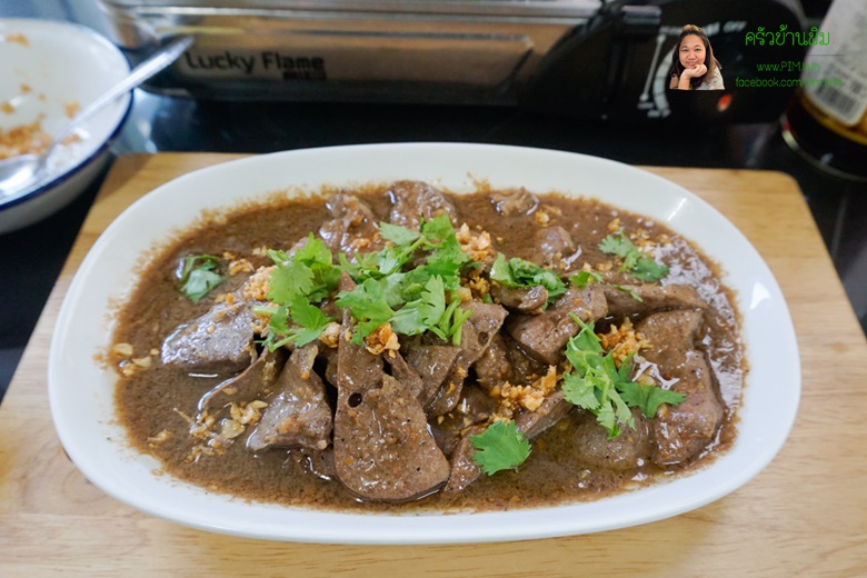 fried pork liver with garlic 13