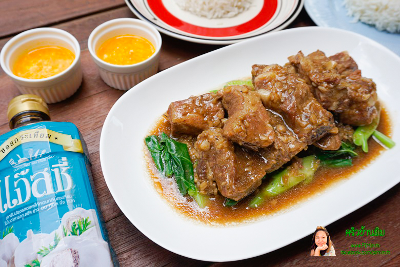 pork ribs braised in garlic sauce 12