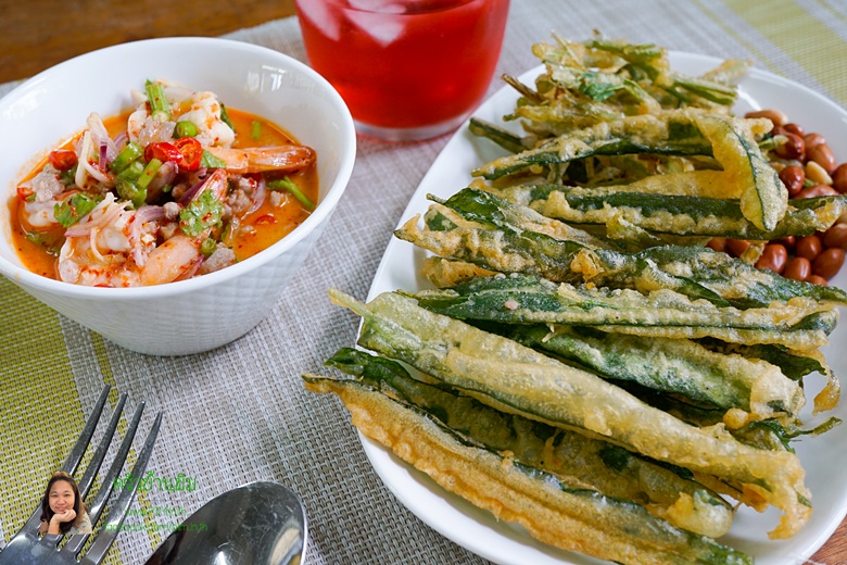 crispy deep fried morning glory salad 19