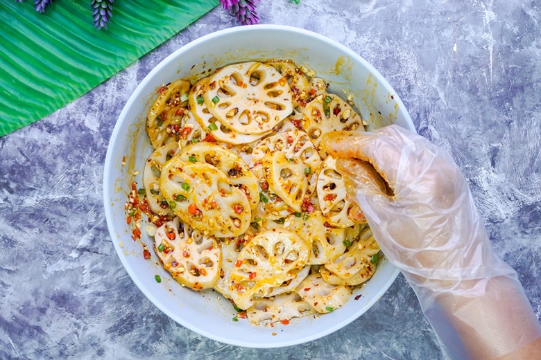 spicy lotus root salad 18